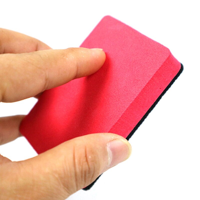 Almohadilla mágica para Barra de arcilla para coche, almohadilla limpiadora de bloque de esponja, almohadilla de cera para limpieza de coche, herramientas de limpieza de color rojo