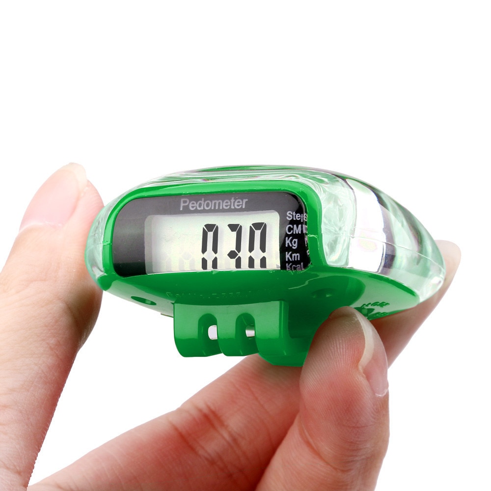 Kleine Lcd Stappenteller Walking Stappen Calorie Afstand Tellen Teller Rijden Afstand Indicator Calorieverbranding Indicator W