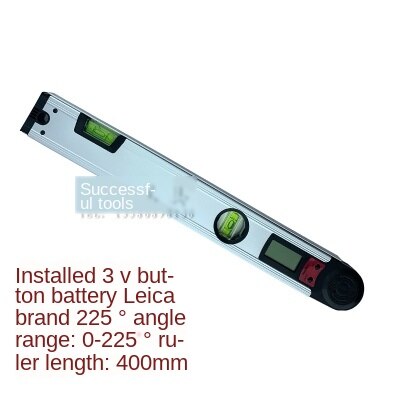 225 degree digital angle ruler, protractor, level ruler, aluminum alloy level ruler, electronic level angle ruler: 400mm