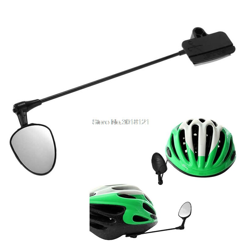 Flad cykelhjelm spejl hjelmmonteret cykeltilbehør bagfra