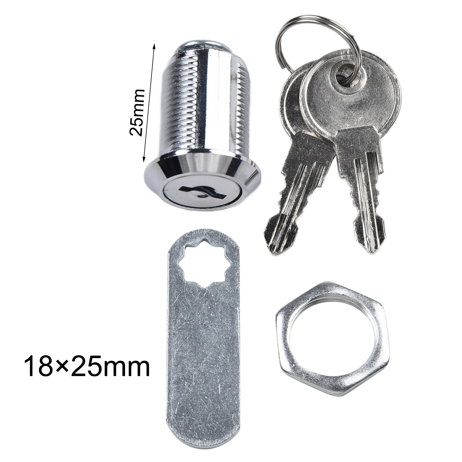 Drawer Cabinet Lock Mail Box Locker Cam Lock 16-30mm Cupboard Door Lock Furniture Locker 2 Key: Blue