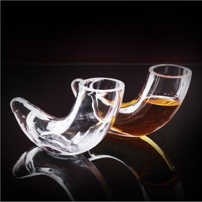Copas de vino de Vodka de estilo español, bocina Ox Shot Glass, copa de cóctel de arcoíris, Bar, Club nocturno, licor Tipsy, vaso para licor, 80ml