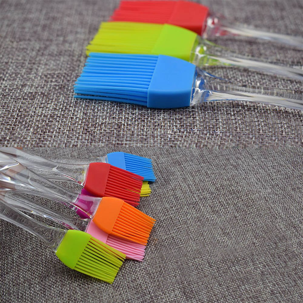 Pincel de silicona para hornear pan de gran , pinceles para hornear barbacoa con mango transparente, herramientas de cocina, suministros de cocina d4