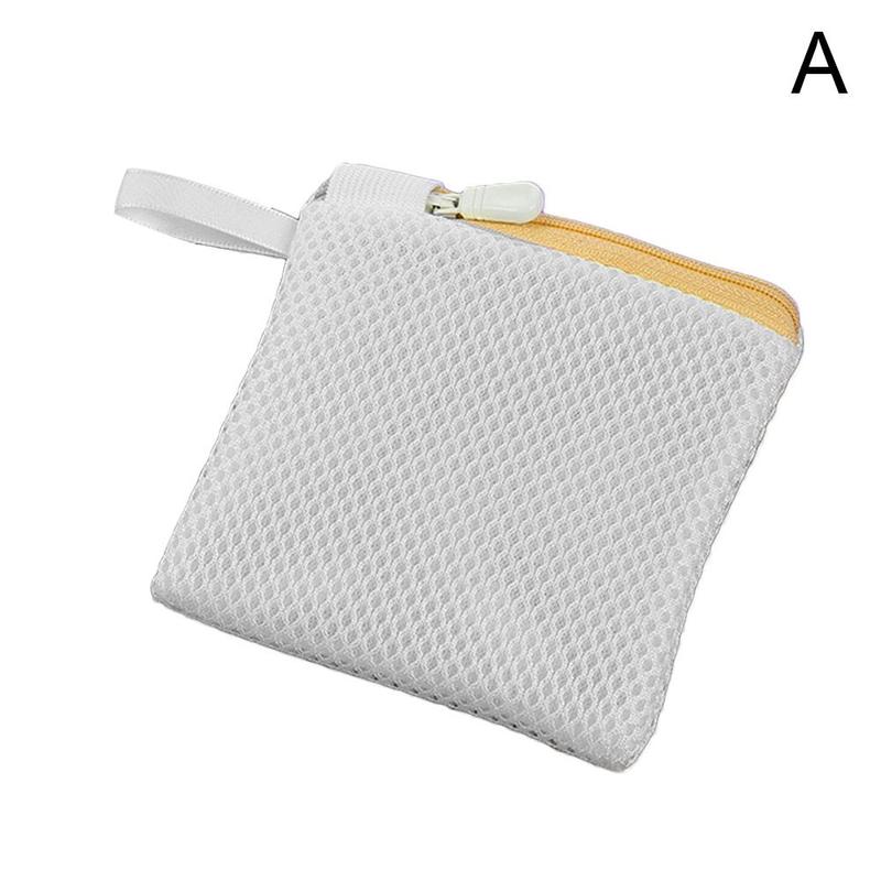 Mini bolsa de malla para lavado de ropa, accesorios de viaje, 12x12cm, 1 unidad: A