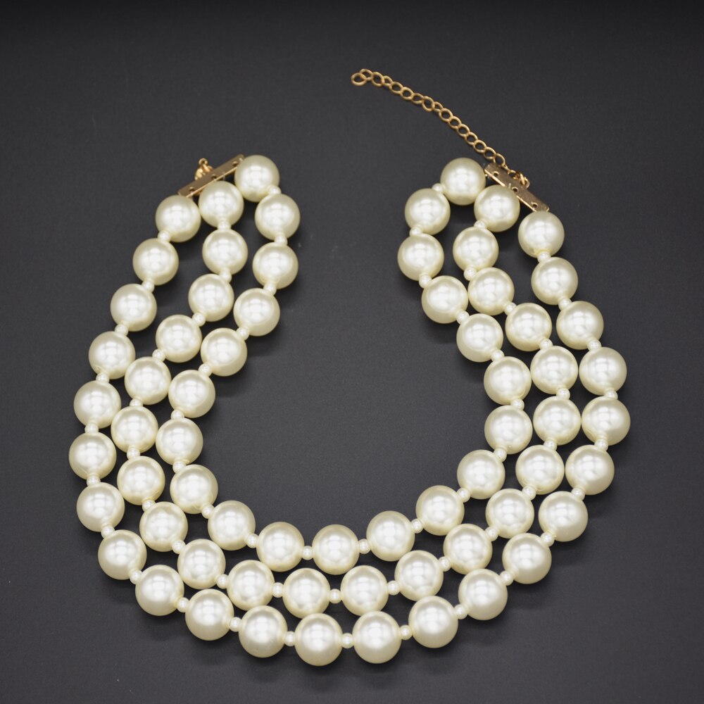 maxi natuur parel ketting & ketting voor vrouwen choker ketting voor meisje voor wedding party