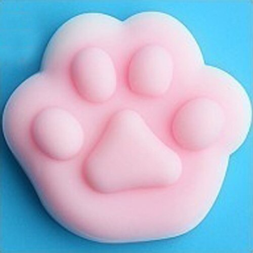 Mini Change Color Squishy Cute Cat Antistress Ball Squeeze Mochi Rising Abreact Soft Sticky Stress Relief Funny Toy: Cat paw