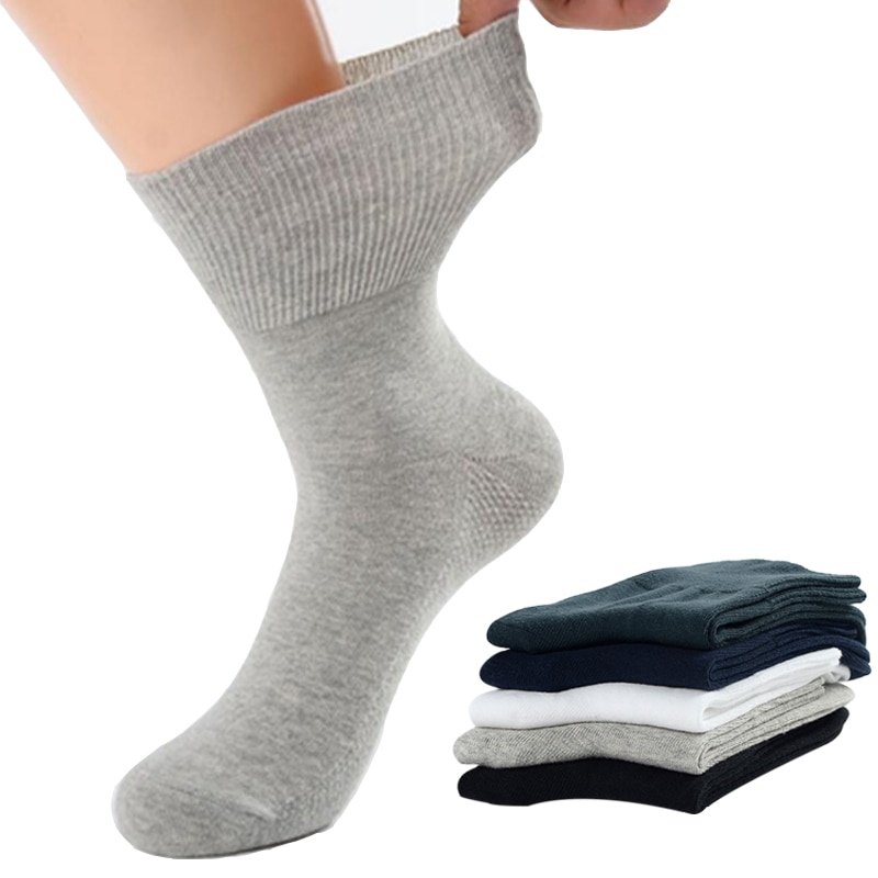 4 Paren/partij Diabetische Sokken Voorkomen Spataderen Sokken Voor Diabetes Hypertensieve Patiënten Bamboe Katoenen Materiaal