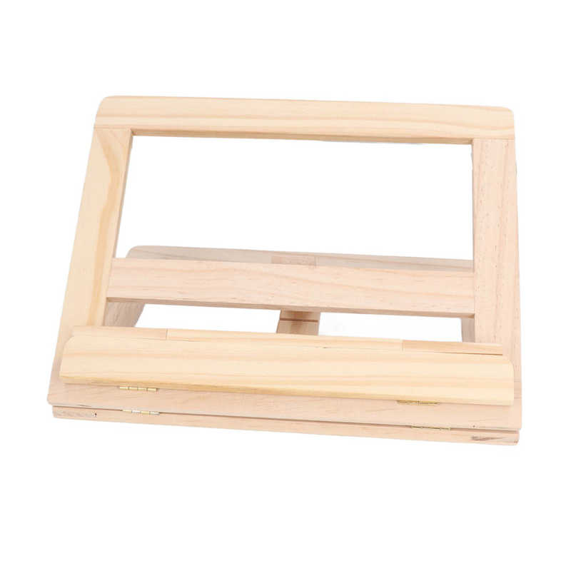 Wood Book Holder Wooden Reading Stand DIY for Documents for Tablet