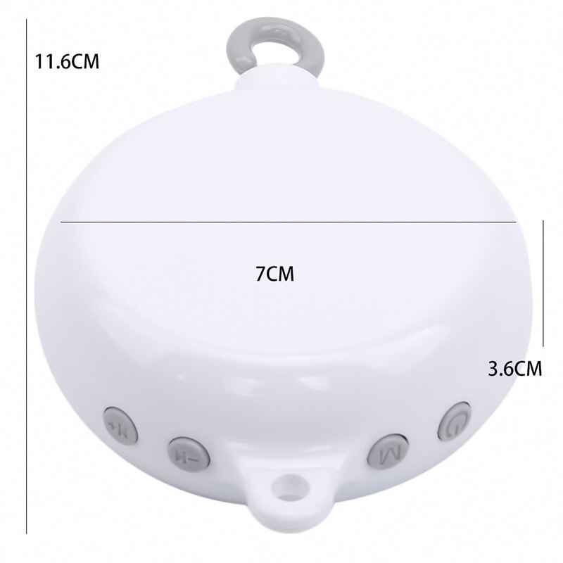 1einstellen Baby Spielzeug Weiß Rasseln Halterung einstellen Baby Krippe Handy, Mobiltelefon Klemme Bett Glocke Spielzeug Halfter Arm Halterung Wind-hoch Uhrwerk Musik Kasten: elektronisch Musik Kasten