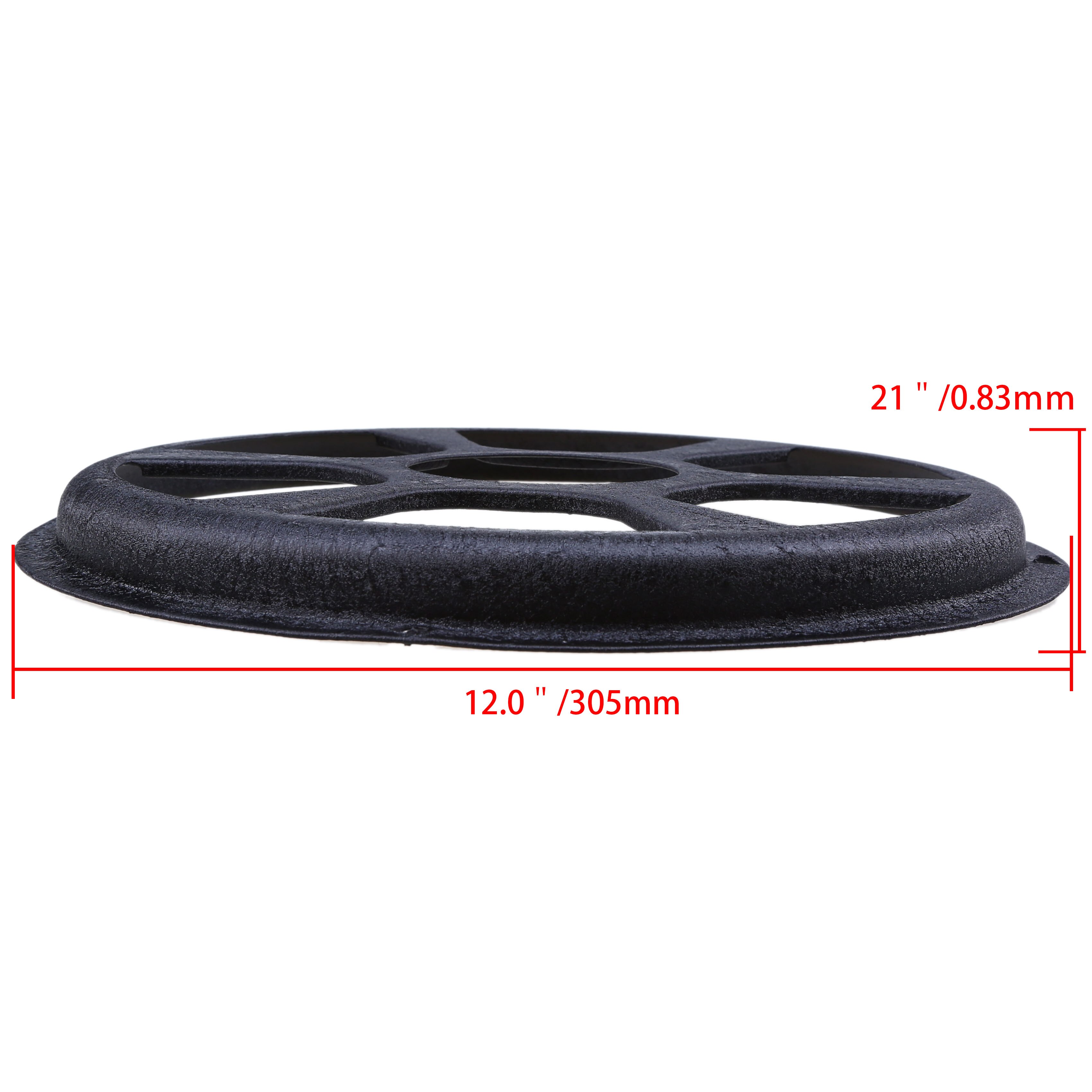 POSSBAY Universal 10" 12 Inch Car Audio Speaker Grille Guard Cover Black Auto SUV Subwoofer Sub Woofer Protector Round Grilles