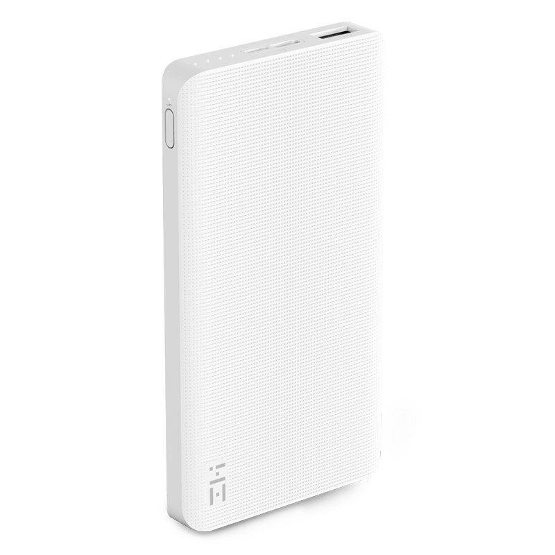 ZMI Power Bank 10000mAh Powerbank External Battery portable charging Quick Charge 2.0 Two-Way Fast Charge Pack for iPhone: White