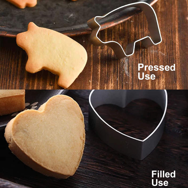 Cookie Mold Cutter Aluminum Alloy Material Baking Cute Shape Cookie Molds Cookies Making Tools 1 Piece