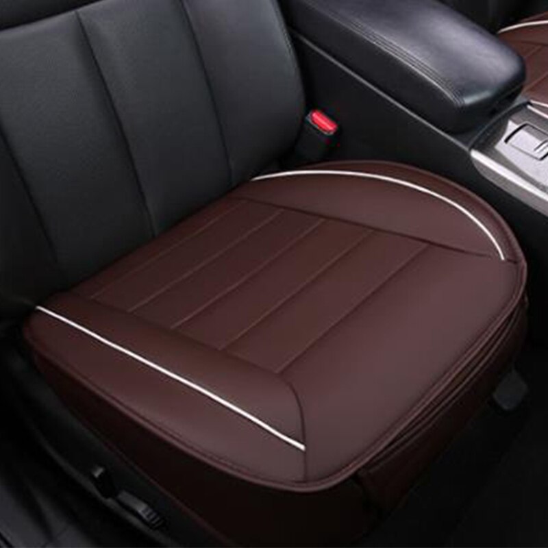 Autostoel all-inclusive auto accessoires PU lederen interieur auto bekleding vier seizoenen universele zitkussen: 1pcs front seat brow