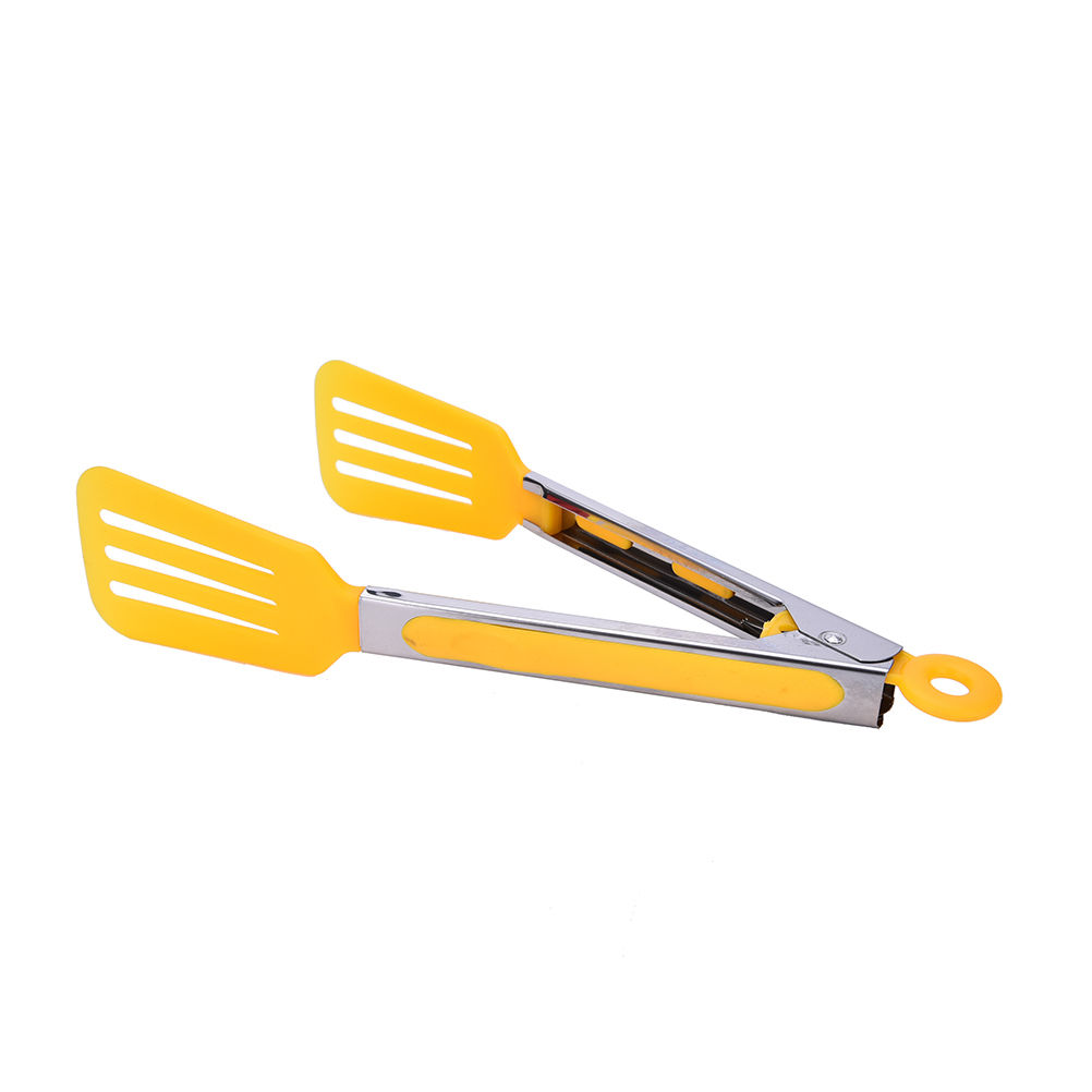 Nuevas pinzas para barbacoa, mango de silicona, pinzas de cocina, de bloqueo, pinzas de barbacoa, pinzas para alimentos de acero inoxidable