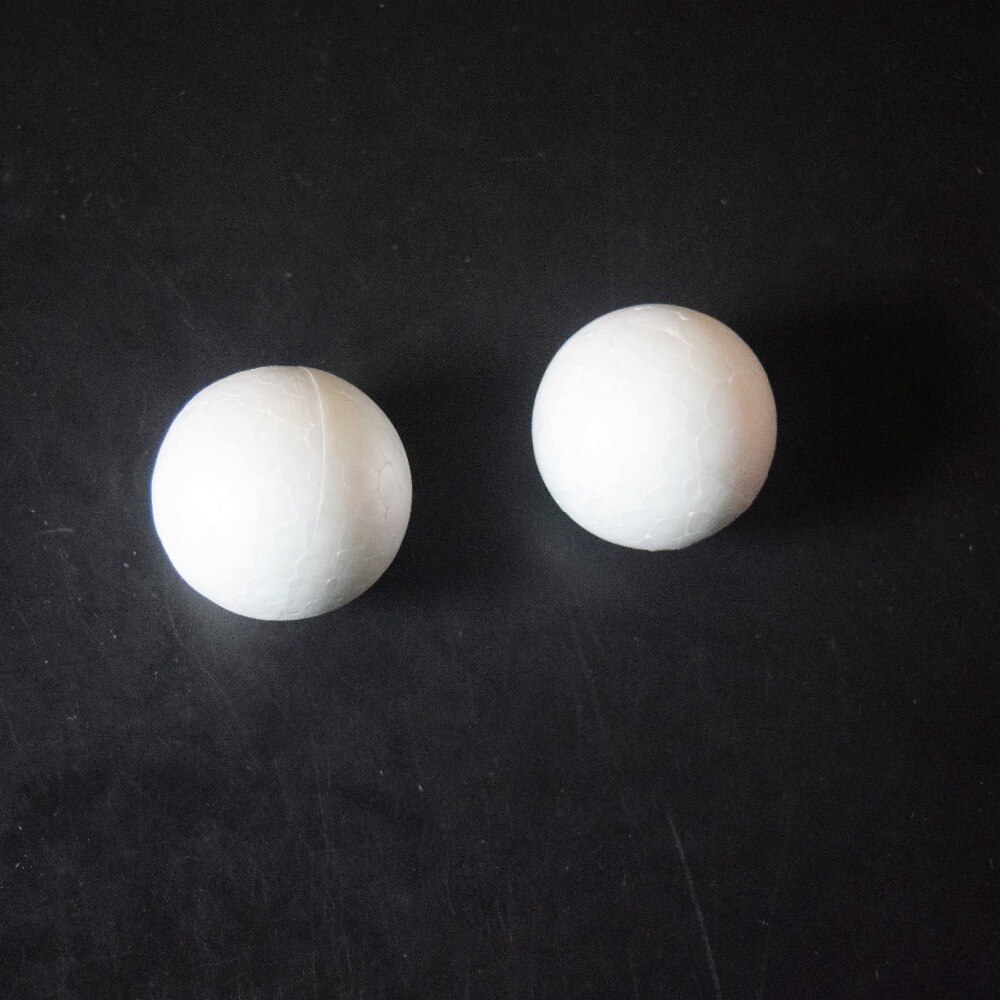 30 stk/parti 50mm modellering polystyren styrofoam skum ball hvite håndverksballer for gjør-det-selv-julefestdekorasjoner