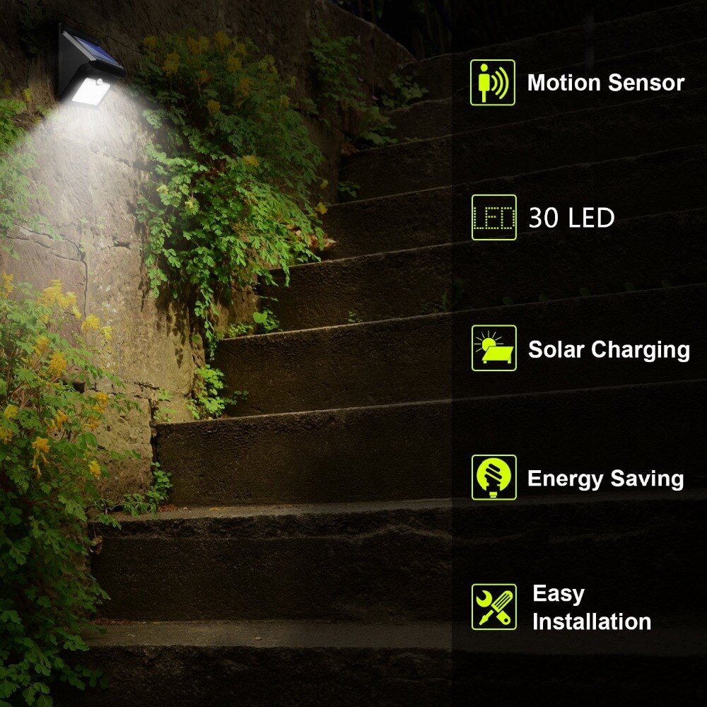 Lamparas solares led luz solar al aire ilmainen tierra lampion läpäisemätön liiketunnistin  ip65 lampara solar del jardin al aire libr