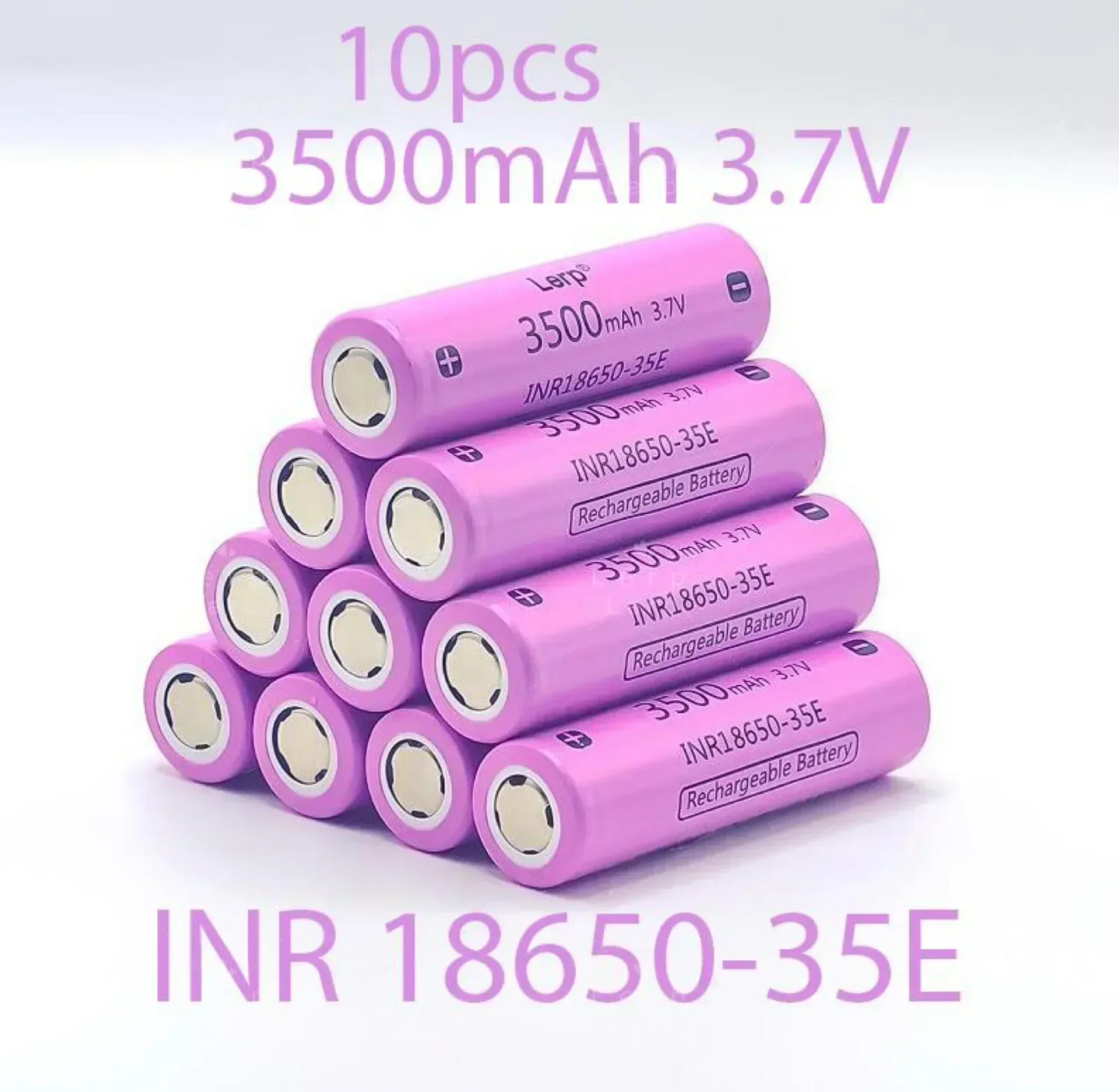 100% original lithium-ion rechargeable battery, 18650 3500mAh, 3.7V 25A, discharge INR18650 3500mAh, strong light flashlight. Po