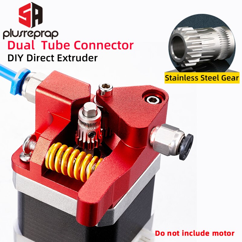 CR10 PRO Upgraded Dual Gear Extruder Double Pulleys Direct Aluminum Extruder for Ender 3/5 CR10S PRO 3D Printer Parts: B-RightStainlessGear