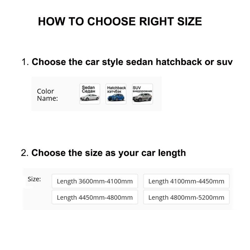 Las fundas para autos para el invierno a prueba de agua del parabrisas Protección completa de la cubierta de nieve Bache Voiture Funda Térmica Coche Auto Accesorios para el coche