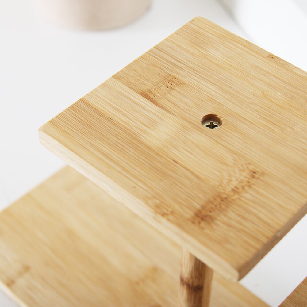 Soporte de bambú para plantas de 3 niveles, soporte para macetas de flores, estante de exhibición de almacenamiento de bonsái para el hogar, Patio exterior, jardín, esquina, balcón y dormitorio