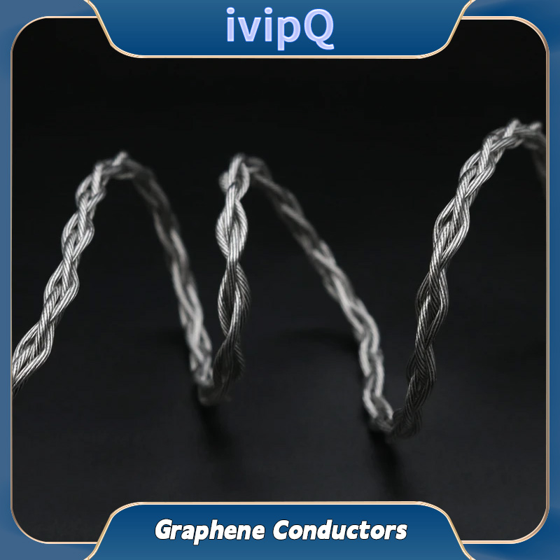 IvipQ 4 rdzenie stop grafenu posrebrzany drut MMCX 0.78mm 2 PIN QDC TFZ zamiennik kabel do słuchawek kabel do aktualizacji Audio