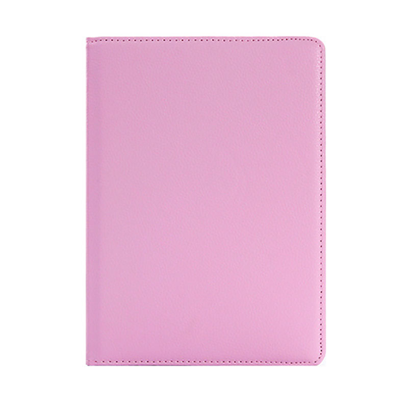 Voor huawei mediapad  t5 10 hoes ags 2-w09/l09/l03 10.1 '' tablet 360 draaibare lederen standaard hoes met stylus pen + film: 360- hwt 5. roze