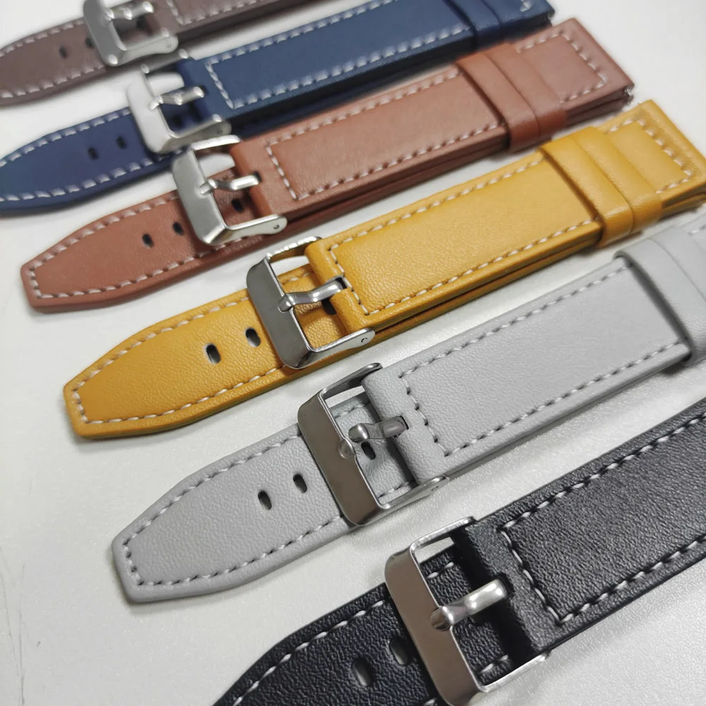 Pulseira de couro de 22mm para xiaomi watch 2 pro mi watch s4 s1/cor pulseira de substituição para amazfit balance gtr gts pulseira