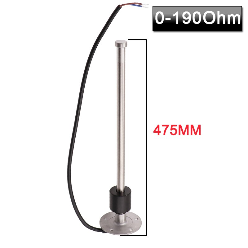 125/175/225/275/325/375/425mm Fuel Level Gauge Sensor Fuel Sender Unit Fit Fuel Gauges Water Level Meter 0-190/240-33ohm: 475mm 0-190ohm