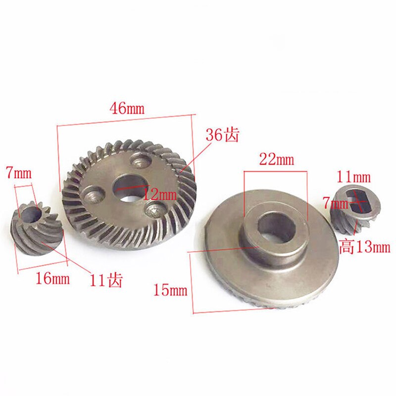 1 Set 36/11 Teeth Iron Angle Grinder Gear Kit Without Card Slot 9523 Gears Hand Grinder Accessories For Electrical Parts Tools