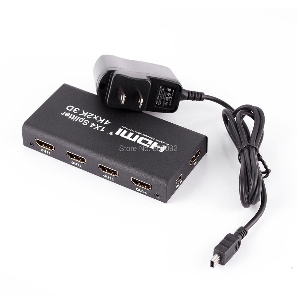 3D &amp; 4K HDMI 1x4 2160P Splitte Full HD 1080P Amplifier HDMI Switch Switcher 1 in 4 Out Converter adapter For HDTV