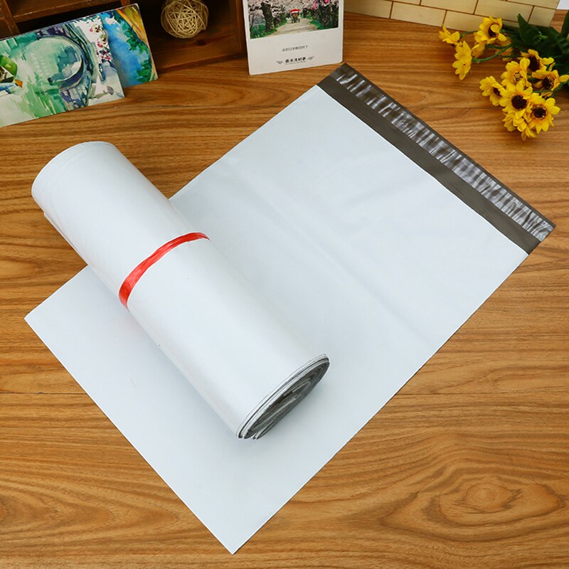 100 Stks/partij Plastic Envelop Self-Adhesive Seal Koerier Opbergzakken Wit Groen Roze Plastic Poly Envelop Mailer Tassen