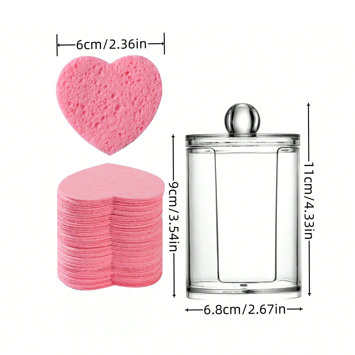 50 stuks gecomprimeerd gezichtsspons washandje Voor make-up verwijderen en exfoli gezichtsreinigingsmasker; make-up verwijderaar
