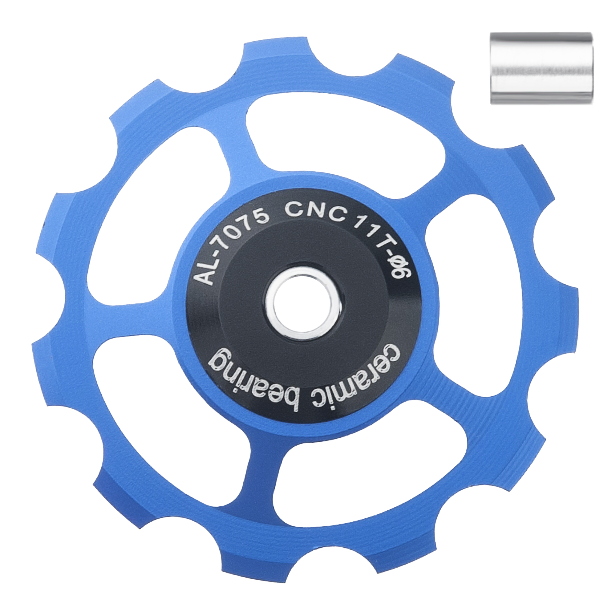 SENSAH MTB desviador trasero de bicicleta rueda Jockey polea de rodamiento de cerámica AL7075 CNC rodillo guía de bicicleta de carretera 11/12/13/14/15T