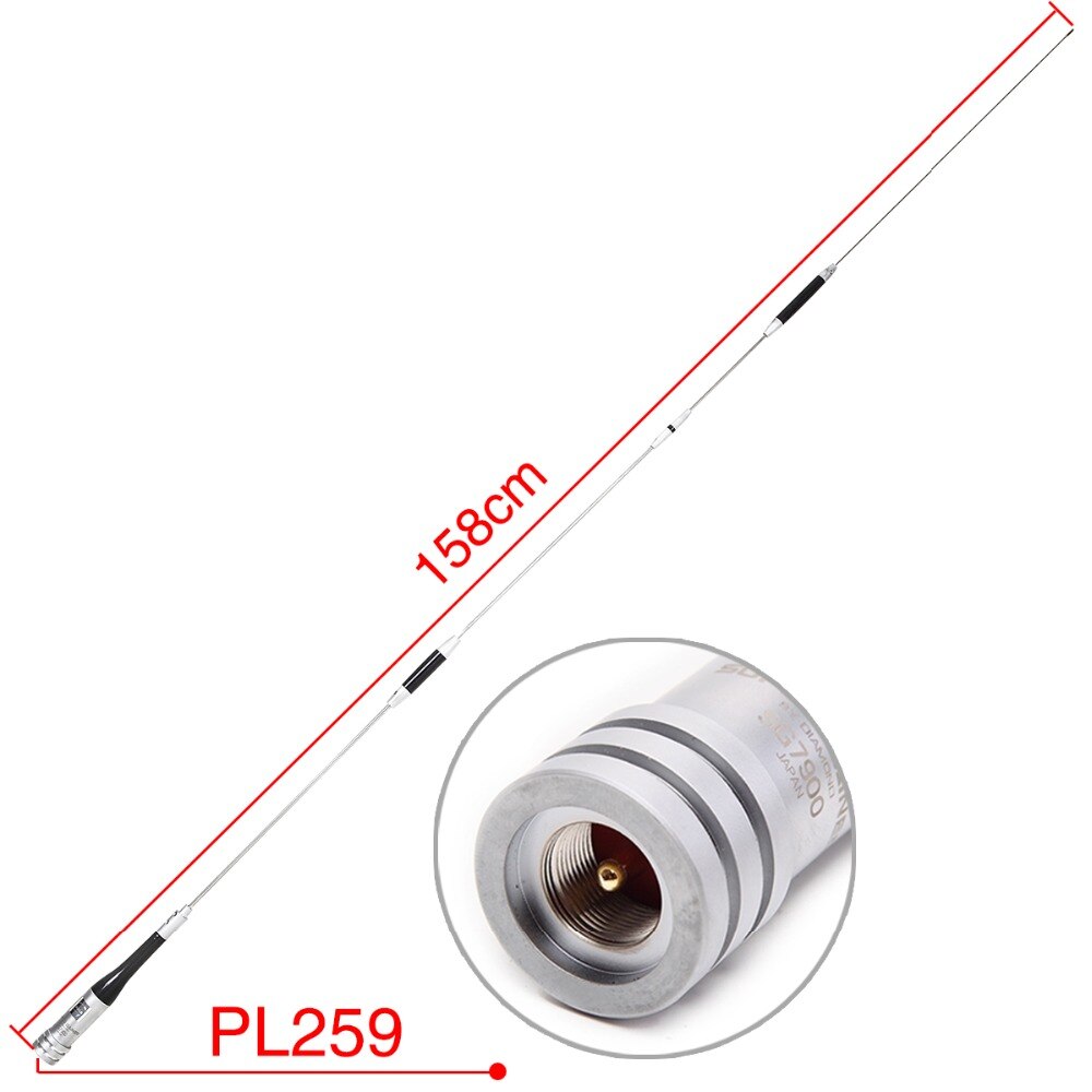 Diamond – autoradio Mobile SG-7900 double bande, 144/430MHz, en acier inoxydable, 150W, 5.0/7, 6dbi, antenne à Gain, SG7900