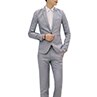 nouvelle mâle mariage bal costume vert Slim Fit smoking hommes formel affaires travail vêtements costumes 2 pièces ensemble (veste + pantalon): Grey / XXL