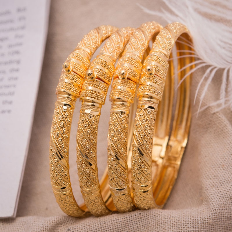 Vrouwen Armband Goud Kleur Bruiloft Armbanden Voor Vrouwen Bruid Kan Open Armbanden Indian/Ethiopische/Frankrijk/Afrikaanse/ dubai Sieraden