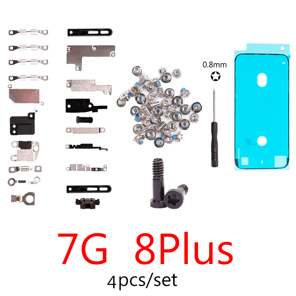 1set Full screw+Inner Accessories For iPhone X XS XR XS MAX 7G 8G 8 Plus PlusInside Small Metal Parts Holder Bracket Shield Plat