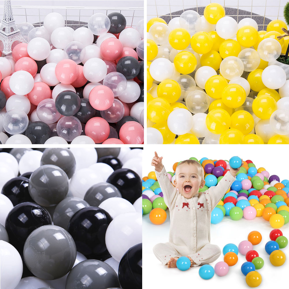 200 pcs/lot Eco-Friendly Colorful Ball Soft Plastic Ocean Ball Funny Baby Kid Swim Pit Toy Water Pool Ocean Wave Ball Dia 5.5cm