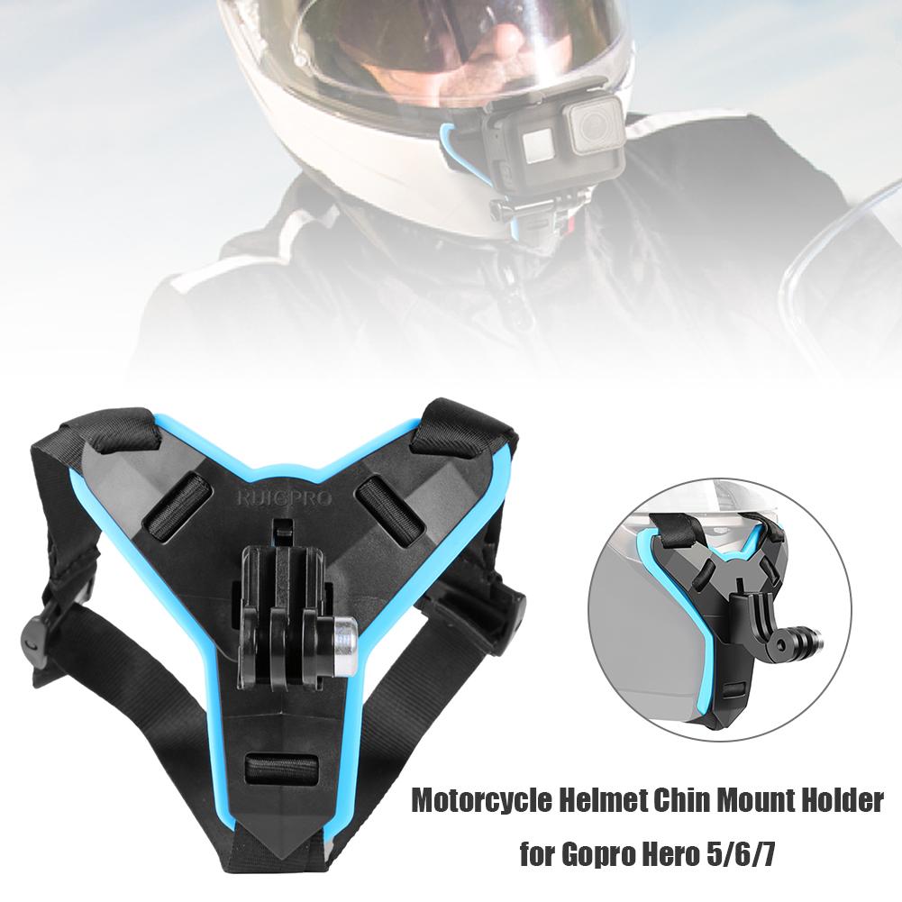 1PC Full Face Helmet Chin Mount Holder for GoPro Hero 7 6 5 Motorcycle Helmet Chin Stand Camera Accessories for Go Pro Hero 7