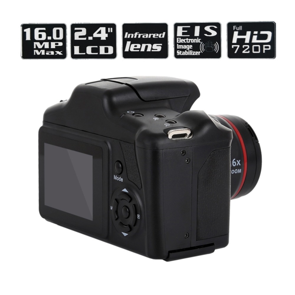 Bærbart digitalkamera mini camcorder fuldt  hd 1080p videokamera 16x zoom av interface 16 megapixel cmos sensor fotofælder