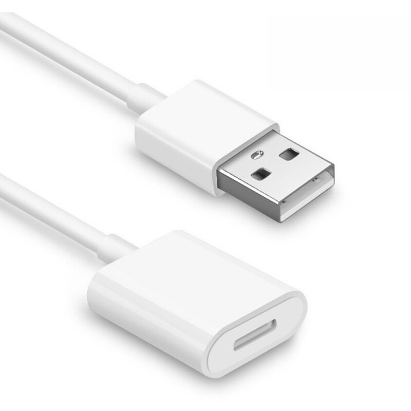 Apple potlood cableUSB Om 8Pin Vrouwelijke Lading Kabel Oplader Voor 9.7 10.5 12.9 iPad Pro Potlood naar USB kabel
