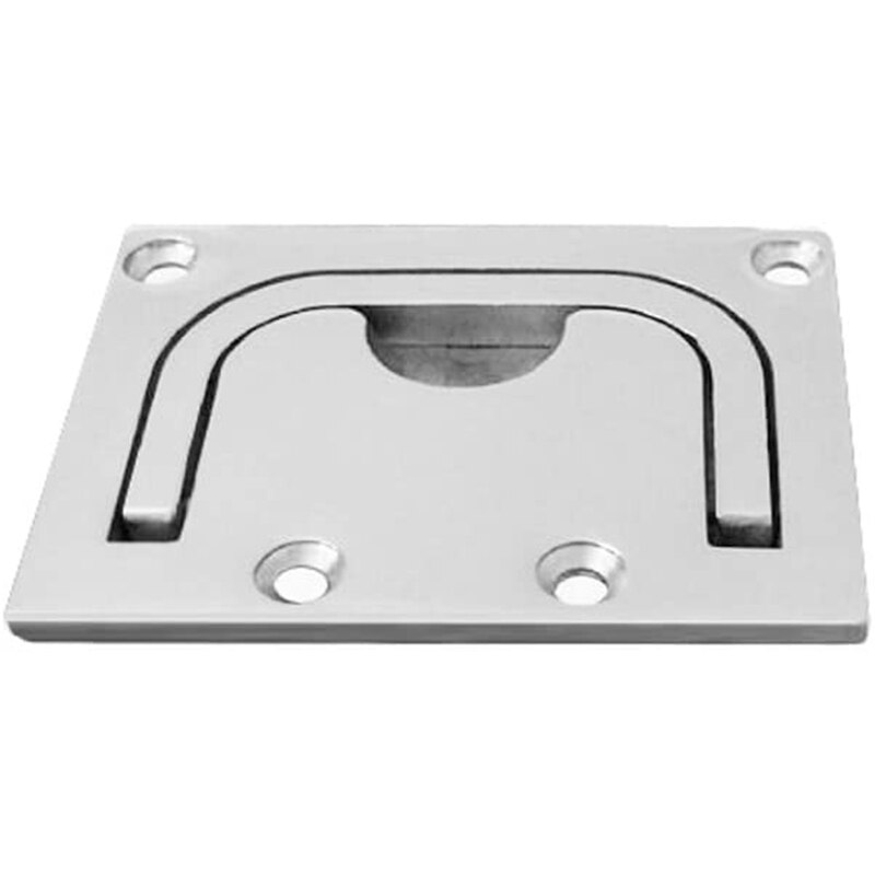 Boat Ring Hatch Pull Flush Lift Flush Ring Pull Marine Grade 316 Stainless Steel, 8 Pcs Free Mount Screws