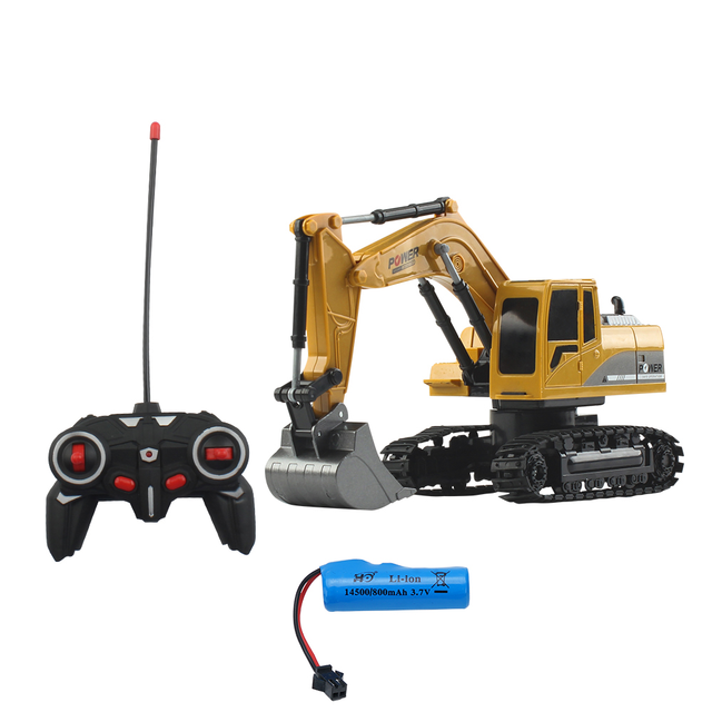 Mofun 1027 RC Excavator 1/24 6CH Vehicle Models With Light Music Children Toy Kid Remote Control Drive Machine: Default Title