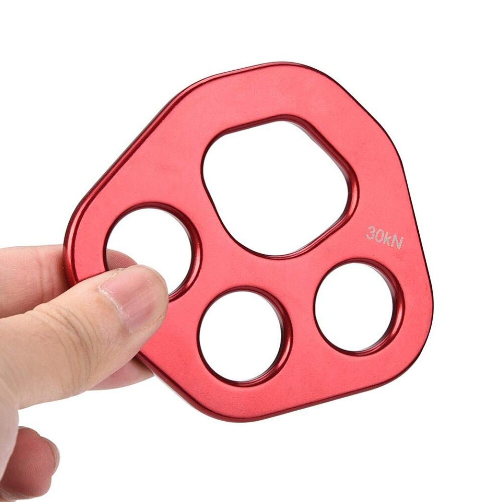 Plaque de gréement en aluminium à 4 trous 30KN, connecteur multipoint pour l'escalade, l'alpinisme, la sécurité du Camping, les outils d'équipement