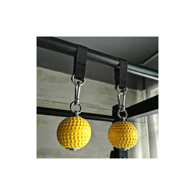Balle d&#39;escalade suspendue de 72mm pour les poignets, Force de préhension des mains, Kits de traction, outil d&#39;entraînement des bras et des doigts