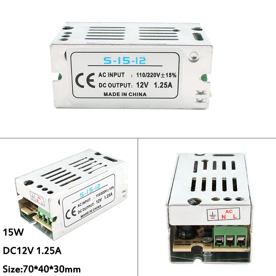 12V Power Supply AC 220V TO DC 12V 2A 3A 5A 10 15 20A Adapter 220 To 12v Power Supply Source 500w Led Transformer For Led Strip