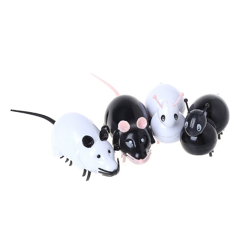 Chat de compagnie jouant des jouets faux souris électrique fourmi couinement jouet interactif Y4QA