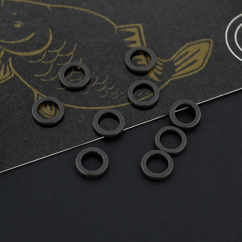 60-delige karpervissen ronde rig-ringen voor haaklink O-ringen 2,0 mm 3,1 mm 3,7 mm 4,4 mm 5,1 mm