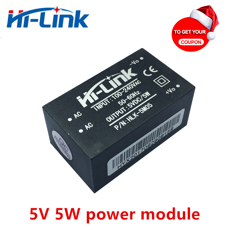 5pcs/lot HLK-5M05 220V 5V 1A AC DC isolated smart power module supply home automation