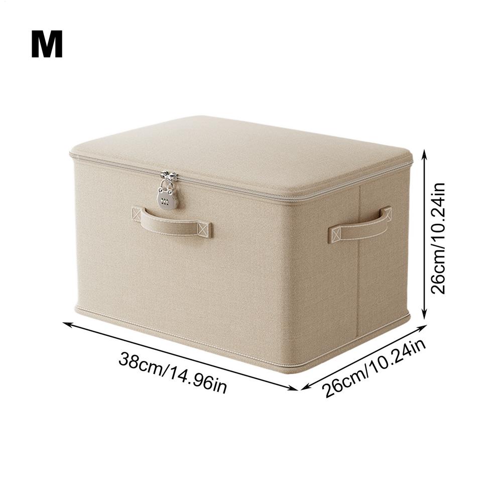Locking Storage Box Stackable Storage Container Secure with Handle Locking Organizing Bin Washable Shelf Baskets for Home: S